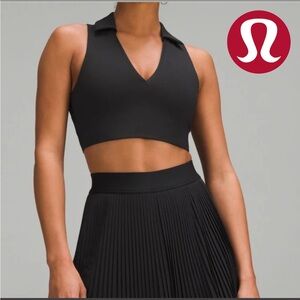 Lululemon Collared Tennis Longline Bra Black